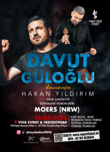 Davut Güloğlu Moers’i Coşturmaya Geliyor!